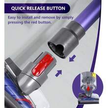 1个Wellmi迷你电动吸尘器刷头，兼容V7、V8、V10、V11、V15型号，快拆式软垫清洁工具，采用耐用塑料和聚酯纤维材质，兼容多种吸尘器配件，无需电池 - 彩色 - 查看 8