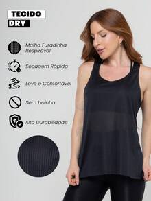 Lisa Fitness Gym And Walking Dry Swim Tank Top Kit 3 - BLACK, WHITE aND GREY - View 9