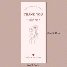 50Pcs Thank You Box Sealing Stickers - Multicolor - View 9