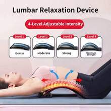 1pc Back Stretcher Multi-Level Adjustable Massager Waist Neck Fitness Lumbar Cervical Spine Cervical Spine Support Massager Tools