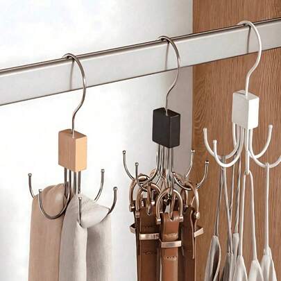 360度回転式 ワードローブベルトラック、ベルト収納ラック、ベルトハンガー、ワードローブベルトラック、ベルトオーガナイザー、ベルト、ブラ、ネクタイ、スカーフ、ベスト、財布を収納できる多機能スペースセーブ型ワードローブ収納ラック、メンズベルト、レディースベルト、ネクタイラック、スカーフラック、リボンオーガナイザー、ハンガー、回転式、ディスプレイラック、レディースギフト、ホームグッズ、クローゼット、トラベル