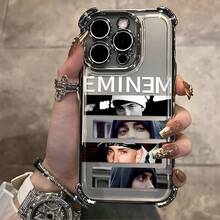 Funda de teléfono con diseño de imagen de Hot Singer E-EMINEMS para iPhone 16 15 14 13 12 11 Pro Max X XR XS Max 8 7 Plus, a prueba de golpes, transparente y suave. - Mezcla de colores - Ver 4