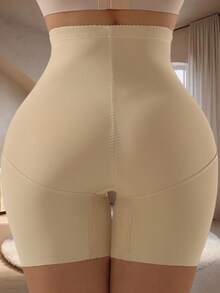 高腰拉链收腹塑身打底裤，提臀提臀，产后瘦身短裤
