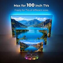 1条RGB LED电视背光灯条，灯光随屏幕环境同步，USB供电。自带传感器，适用于电视、显示器、游戏室、卧室等场所。 - 多色光 - 查看 10