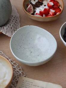 1个日式复古风酸奶碗，泼墨陶瓷碗，可作甜点碗、沙拉碗、汤碗、饭碗、水果碗，适用于餐厅用餐、小吃、甜点、早餐等场合。 - 彩色 - 查看 14