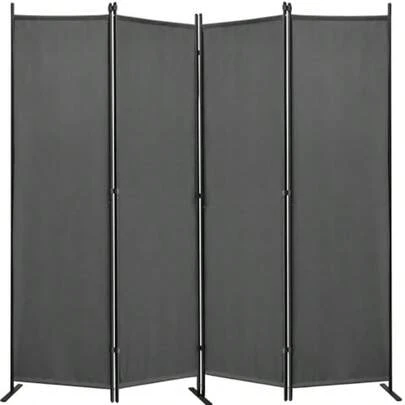 Divisor de Habitacion de 4 Paneles 210cm Divisores de Pared de Division de Habitacion Independientes Pantalla Plegable de Privacidad Separador Portatil de Ambientes