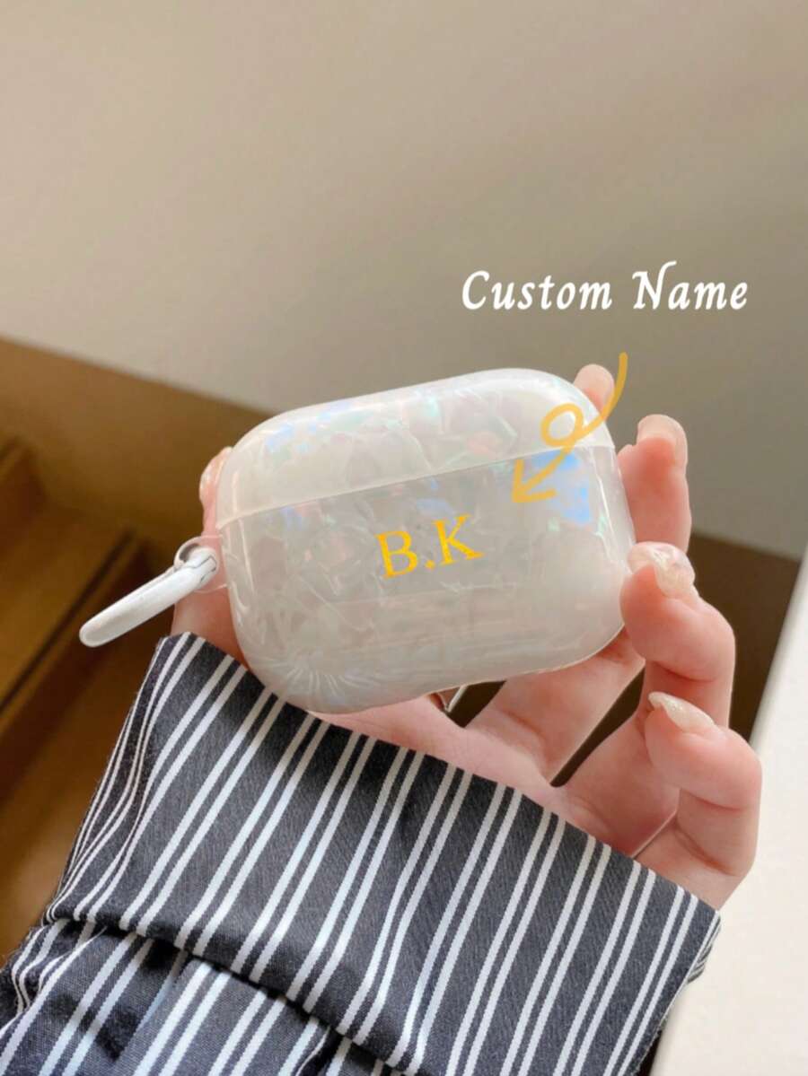Customized Earphone Case With Hanging Ring (Personalized), Christmas Gift, Back To School, Valentine's Day Gift, Good Birthday/Holiday Gift For Men And Women