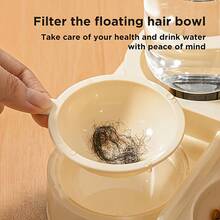 2-In-1 Automatic Cat Feeder And Water Dispenser, Dry And Wet Separation, Durable Plastic, Suitable For Multi-Pet Drinking And Healthy Feeding, Easy To Clean And Durable Pet Water And Food Station, No Battery Required - One Size Fits All - View 8