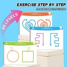 Creative Brain Development & Thinking Training For Kids, Improve Focus & Attention, Includes Random Color Chalkboard Eraser & Pen