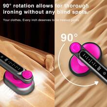 HBOWMDJIA Steamer For Clothes Portable, Hand Held Steamer, Portable Steam With LCD Display, Small Steam Iron For Clothes, 15s Fast Heat-Up, Handheld Clothing Steam 1200W For Garments, Fabric Wrinkle Remover For Home Travel, The Best Gift For A Girl - Xem 5