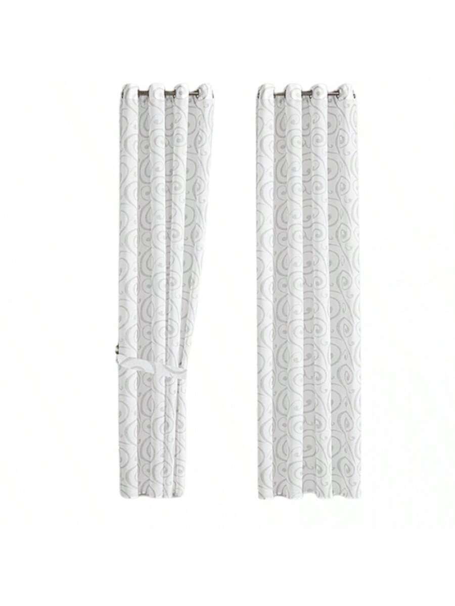 Cortinas transparentes color gris de alta durabilidad de 140cm*225cm, CORTINA 1 PZ