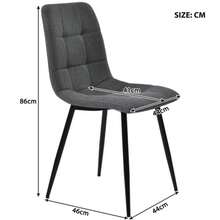 Juegos de mesa y sillas de comedor - gris - Ver 3