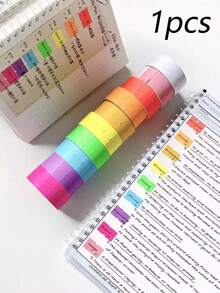 Colorful Handwritten Label Sticker Tape, Index Highlight Marker, Fluorescent Sticky Notes, Student Adhesive Memo Pads, Supermarket Price Stickers, Single Row Price Labeling Machine Labels, General Purpose Labels, Wholesale School Supplies - Multiple Colors Will Be Randomly Distributed (approximately 500 Stickers). - View 10