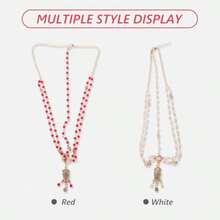 PZW-2 piezas Boho Party Hair Accessories Vintage Bridal Head Chain With Pearls And Rhinestones Lightweight Comfortable Fit For Weddings Halloween Prom3928 - coloressurtidos - Ver 4