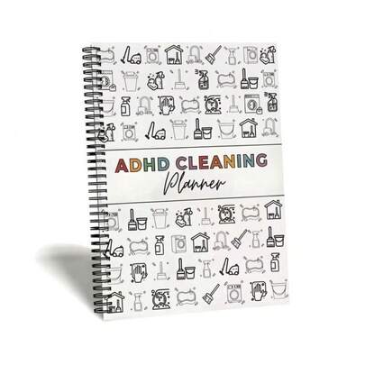 1pc ADHD Cleaning Schedule - Home Daily Cleaning Planner, Weekly/Monthly Cleaning Planner, Family Cleaning Planner, Office Supplies, Children Gift