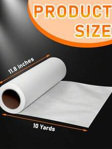 30厘米 x 10码 中等重量可焊接网布，适用于布艺贴花DIY工艺品 - 白色 - 查看 3