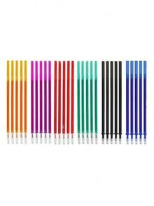 子弹可擦笔芯 [12/6 支装，多种颜色可选] - 可擦走珠笔，书写替换笔芯，0.7mm 笔尖，高度 13cm，生日礼物。