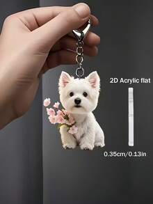 Móc khóa acrylic hình trái tim chú chó poodle dễ thương 2D - Mặt dây chuyền kiểu hoạt hình, thiết kế móc càng cua, phù hợp với chìa khóa xe hơi, ba lô và túi xách, có thể dùng làm phụ kiện trang trí túi xách, đồ trang trí xe hơi, phụ kiện túi | Thiết kế ngộ nghĩnh | Chất liệu acrylic, phụ kiện ví và điện thoại nữ, quà tặng cho bạn bè, gia đình, bạn gái, phụ kiện ngoài trời, đồ dùng tiệc tùng, quà tặng, quà lưu niệm, quà tân gia hoàn hảo - Nhiều màu - Xem 9