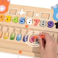 2-In-1 Early Education Numeric Teaching Aids, Bead Counting Math Learning Finger Counting Toys, Children's Educational Toys