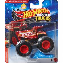 Hot Wheels 怪兽卡车玩具，鲨鱼恐龙狂暴龙，1:64 比例压铸车辆收藏玩具卡车，带巨型车轮，2026 版儿童及收藏家玩具车，合金野性大脚怪惯性男孩越野攀爬沙滩玩具车 1 件