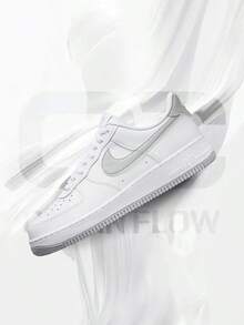 Nike Air Force 1 Low '07 White Light Smoke Grey– Men's Lifestyle Sneakers – Shoes For Man -Vintage-Spring & Summer-Inspired Running Shoes, Shock-Absorbing Comfort, Gym To Streetwear Casual Wear-Mother's Day Gifts-Father's Day Gift–FJ4146 100 - White/White/Light Smoke Grey - 查看 1