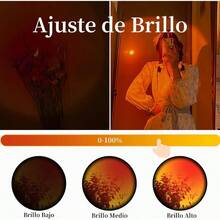 Sunset Lamp con 16 Colores+4 Modelos, Luz de Proyeccin Decoraciones para Cuarto, Lampara Inteligente Control Remoto, Room Decor Adecuado para El Selfie, Sunset Luces Colores 360 Grados - inicial - Ver 6