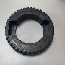 1pc Unique Tire Shaped Business Card Holder, Creative Card Stand Desk Organizer, Suitable For Studio, Home, Office Desk Storage, Room Decor, Perfect Gift For Car Enthusiasts