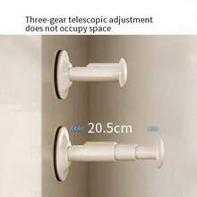 Retractable Clothesline Rack, Wall Mounted Drying Rack With Suction Cup For Balcony, No Drilling Required - White - View 4