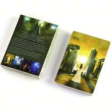 44-Card Portal Oracle Deck - Complete English Version, Includes Portal Cards, Guide And Mystical Artwork - Suitable For Divination, Meditation And Other Interpretations, Comes With English Manual Booklet And Spiritual Guidance Box - Green - View 6