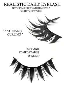 20 Pairs Oversized Thick Demon Cartoon Eyelashes, Natural Full Effect False Eyelashes, Travel Makeup Tool, Eye-Catching False Lashes, Suitable For Daily Use - Reusable Eyelashes - Fluffy Lashes - View 4