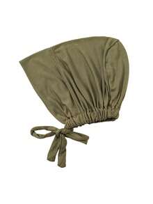 1件装女士纯色头巾衬里，透气柔软弹力头巾衬里，防滑舒适头巾，化疗睡眠帽，轻便头套，适合日常佩戴、脱发、旅行、瑜伽、工作、穆斯林头巾衬里 - 顏色 - 查看 16