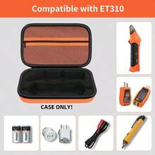 Estuche Duro para Klein Tools ET310 AC Disyuntores Finder Probador Elctrico y Kit de Herramientas 80016 y RT250 GFCI Probador de Salida y Accesorios Herramientas Elctricas Bolsa Organizadora - naranja - Ver 3