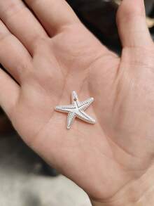 Bead Spacers 100/200 Pcs Shell, Star, Teardrop, Flower And Other Shapes Pearly Jewelry Crafts - Bintang laut - sekitar 25mm - View 3