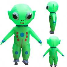 2025 New Arrival Funny Cartoon Alien Inflatable Costume, Party Prop, Standing Style - Multicolor - View 7