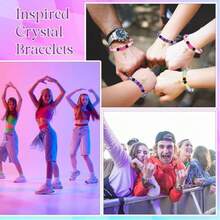 Waterproof & Durable Idol Group Style Bracelet, Birthday Gift, Party Surprise, Star Pendant Bracelet, KPOP Crystal Friendship Bead Bracelet, Cosplay Fan Accessory - Multicolor - View 3