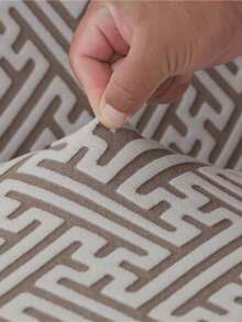 Jacquard Velvet Sofa Cover With Elastic Full Skirt Edge, Simple And Modern Polyester Fiber Suitable For Living Room And Household Use - Mocha Brown - View 10