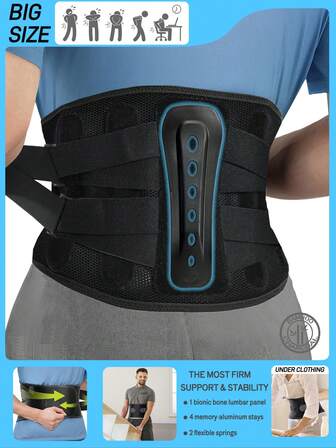 3D Knitted Back Support Belt - Unisex Waist Support Belt - Breathable Ergonomic Design, Relieves Lower Back Pain