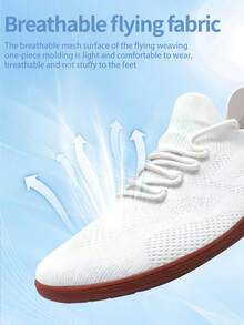 女士休闲运动鞋，宽头鞋，户外运动鞋，滑板鞋，跑步鞋，健步鞋，登山鞋，休闲办公鞋，适合健身露营，舒适透气，柔软 - 白色 - 查看 2