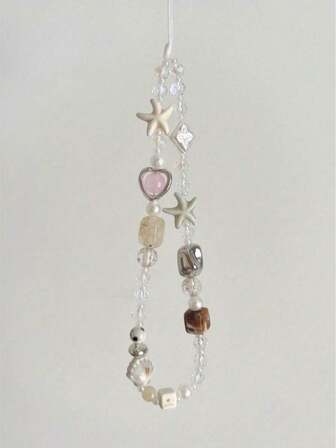 1 قطعة حبل معلق لهاتف محمول بشكل صدفة، زينة معلقة بشكل نجمة البحر، سلسلة معلقة بتدرج لون للفتيات، مناسبة لهدايا أعياد الأمهات والعائلة والأصدقاء والمناسبات، حبل معلق للهاتف المحمول، حزام هاتف محمول قوي ومقاوم للكسر، مناسب للسفر والتنزه في الهواء الطلق، حامل هاتف محمول قصير، سوار هاتف ذكي، حبل معلق لغطاء حماية الهاتف الذكي، سلسلة مفاتيح