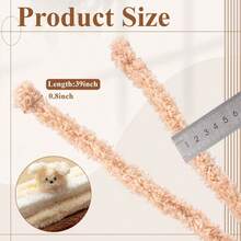 10支装混合毛绒加粗毛根，适用于娃娃和DIY玩具，柔软的雪尼尔绒条可用于缝纫和家居装饰，扭曲的铁质毛根带有毛毡胶带，适用于狗狗和兔子，聚酯纤维材质，适合14岁及以上人群。