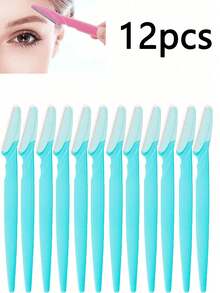 12pcs Women Eyebrow Razor, Shaver, Exfoliator, Hair Removal Tools With Cover, Hair Products And Accessories For Salon, Beauty, Travel Essentials - Multicolor - View 18