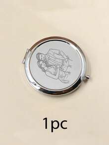 Customized Pocket Mirror - With Gift Box, Personalized Folding Makeup Mirror, Customizable Photo Mini Mirror, Wedding Gift, Birthday Gift, Stainless Steel Material, Anniversary, Valentine's Day, Travel, Portable, Compact And Exquisite, Gift For Mother, Girlfriend, Couple, Friend, Family - Gold - View 12