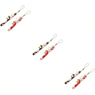 OKUMEYR Colgante De Gato De La Suerte Afortunado Decoracin De Corteza De Terrario Tic Phone Holder Accesorios Para Celulares De Campana De Gato De La Suerte Metal