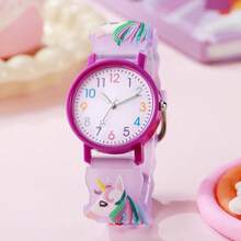 1pc/Set Women's Colorful Casual Cute Dreamy Sweet Cartoon Horse Silicone Watch, Great Year-End Promotion, Top Choice For Holiday Gifts - Multicolor - View 11