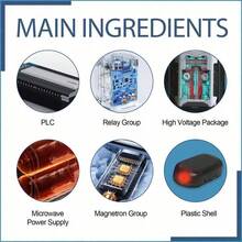 1Pcs Electromagnetic Car Snow Removal Device Antifreeze Snow Removal Instrument Solar Car Snow Remover Defroster Windshield De Icer - 黑色 - 查看 5