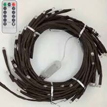 1pc 72/96/144 LED Artificial Cherry Blossom Tree Branch Light, Christmas Decoration Light, Artificial Flower Decor Light, DIY Decoration Light, Suitable For Various Party Decorations. USB Powered Artificial Plant Tree Branch Willow Twig Light, For Home Indoor Wall Bedroom Living Room Decor, Bendable Willow Branch Light, 8 Modes Vine Decor Night Light, Suitable For Indoor Ambiance, Parties, Holidays And Gift Ideas - Multicolor - View 15