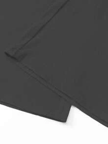 AiTyi PETITE 女士连体裤，修身休闲纯色U领简约时尚性感舒适修身款，适合户外运动通勤，百搭Y2K风格，毕业典礼、狂欢节、复活节、母亲节、春夏针织长袖喇叭裤连体裤，优雅时尚 - 深灰色 - 查看 7