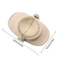 1个麦秸创意饺子模具，有大、中、小三种尺寸可选。厨房用品、厨房工具、饺子模具、饺子夹、饺子制作器、饺子模具、蛋糕模具 - 米色 - 查看 8