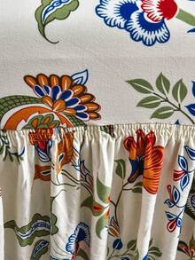 1件复古花卉图案宠物防抓透气弹力沙发套，四季通用印花防尘沙发套（不含枕套）