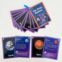 Solar System Learning Flash Cards, 15 Double-Sided Planet Learning Cards, STEM Astronomy Education For Kids, Children's Early Education Learning Toys, Teacher Student Interactive Learning Tool, Home School Classroom Resources Educational Toys - Multicolor - View 10